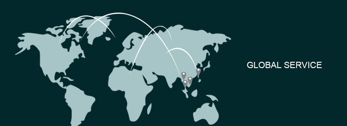 世界地圖，全球服務據點